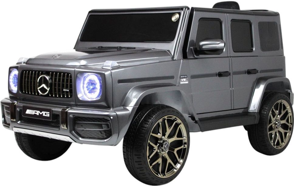 Детский электромобиль RiverToys Mercedes-Benz G63 (T999TT-SILVER-GLANEC     ) серый глянец