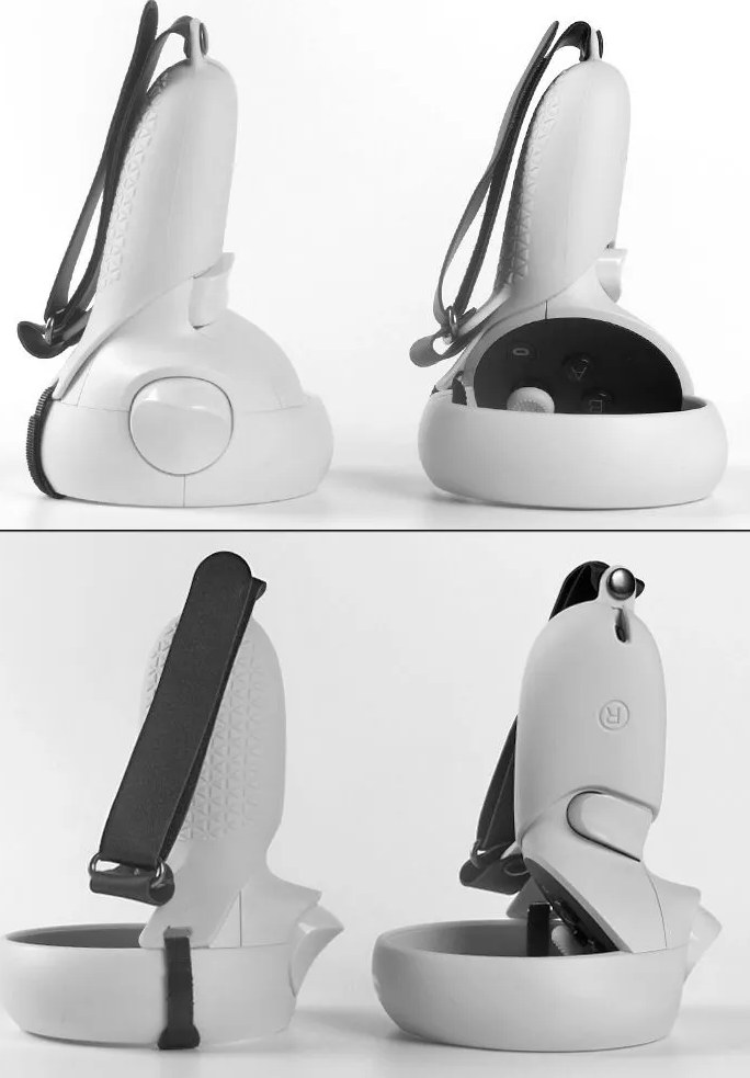 Силиконовый чехол для контроллеров Oculus Quest 2 White (белый)