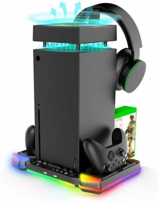 Зарядная станция iPega для 2-х геймпадов Microsoft XBOX Series X + 2 аккумулятора 1400 мА·ч (PG-XBX028S)