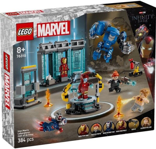 (EU) Конструктор LEGO Marvel Лаборатория Железного человека: Зал Варфрейма (76315)