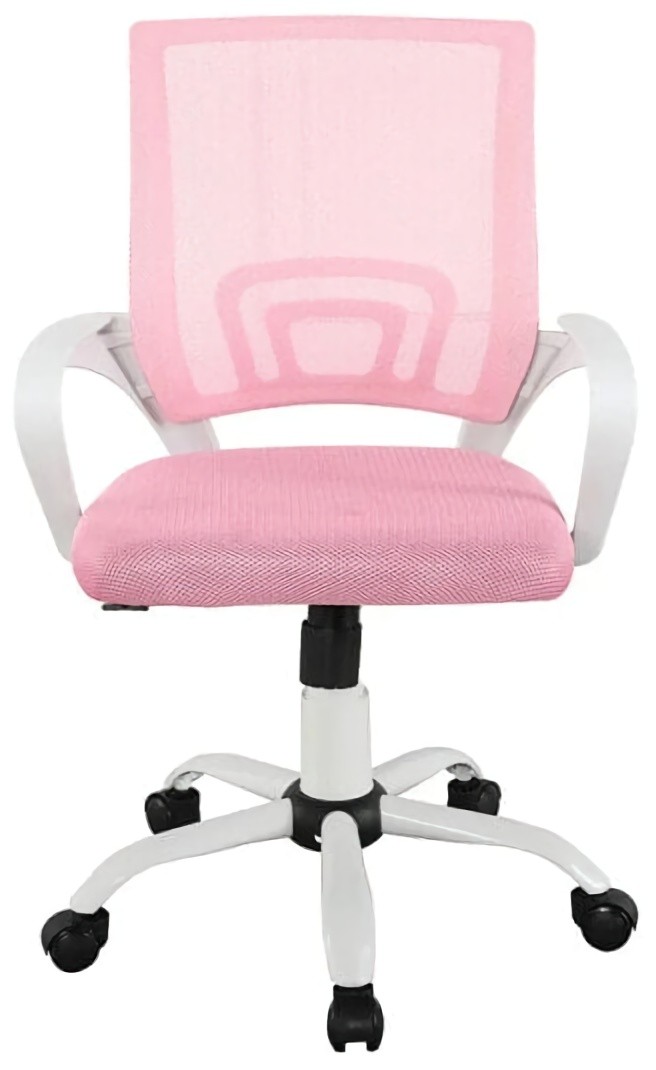 (EU) Офисное кресло FURNITURE STYLE Martina White, Розовое