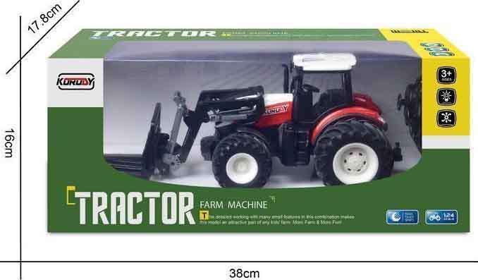 Радиоуправляемая модель фермерский трактор Korody KR6633K с вилочным погрузчиком