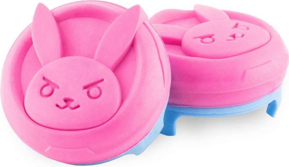 2 средние накладки на стики KontrolFreek Overwatch для геймпада PS4/PS5 D.VA (розовые)