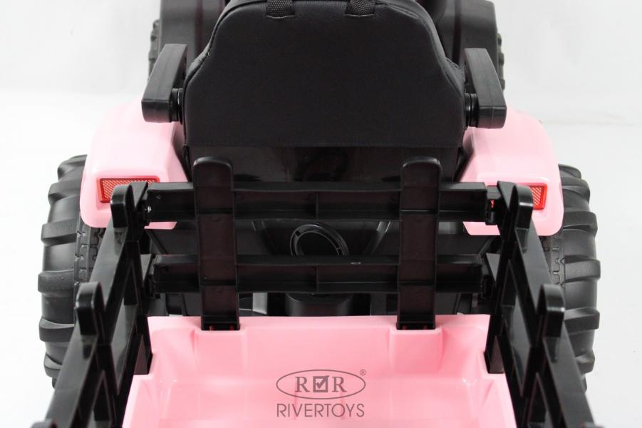 Детский электромобиль RiverToys O555OO розовый