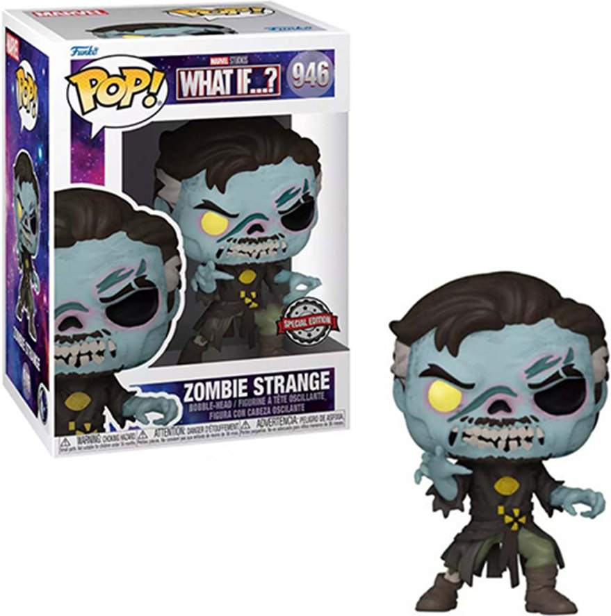 Фигурка Funko POP! Bobble: Marvel: What If: Zombie Strange Эксклюзив (57376)