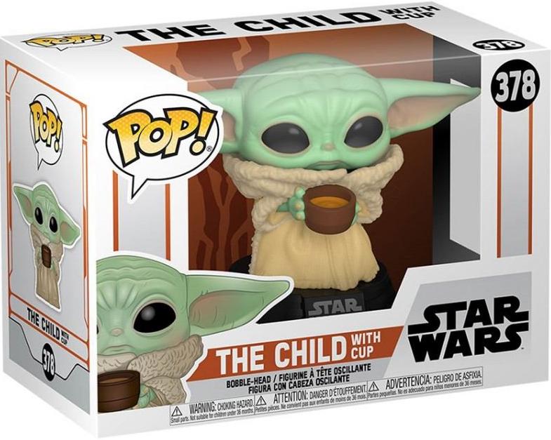 Фигурка Funko POP! Bobble: Star Wars: Mandalorian: The Child with cup (49933)