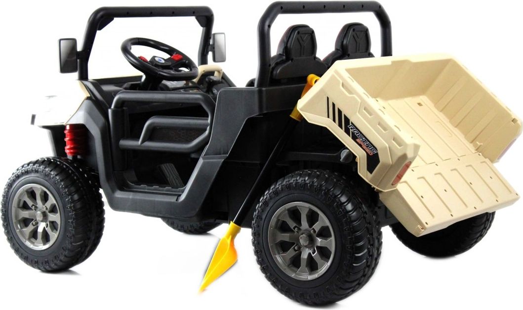 Детский электромобиль RiverToys H005HH кремовый