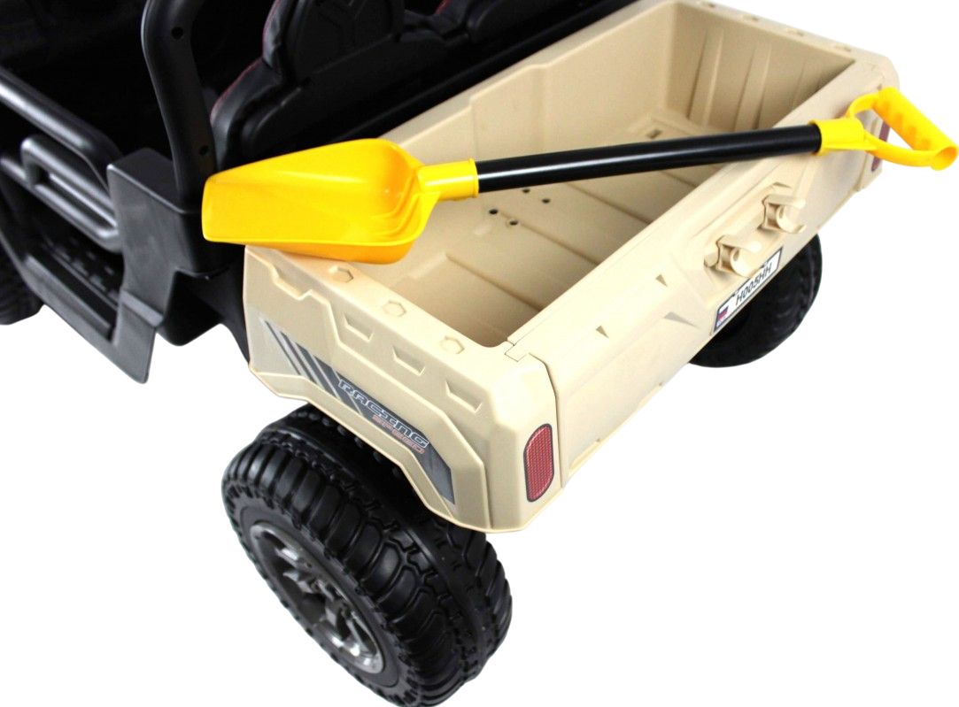 Детский электромобиль RiverToys H005HH кремовый