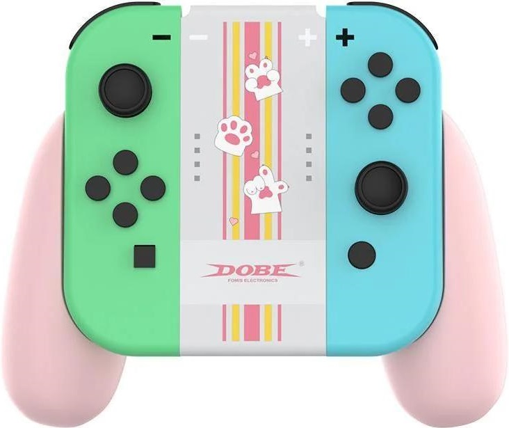 Подзаряжающий держатель DOBE для Nintendo Switch Joy-Con (розовый) (iTNS-873C)