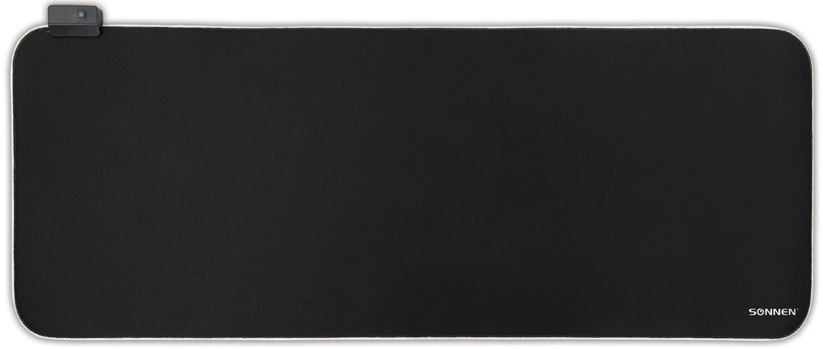 Коврик для мыши и клавиатуры игровой с подсветкой (RGB) SONNEN "CHAMELEON", 800x300х4 мм, 513614