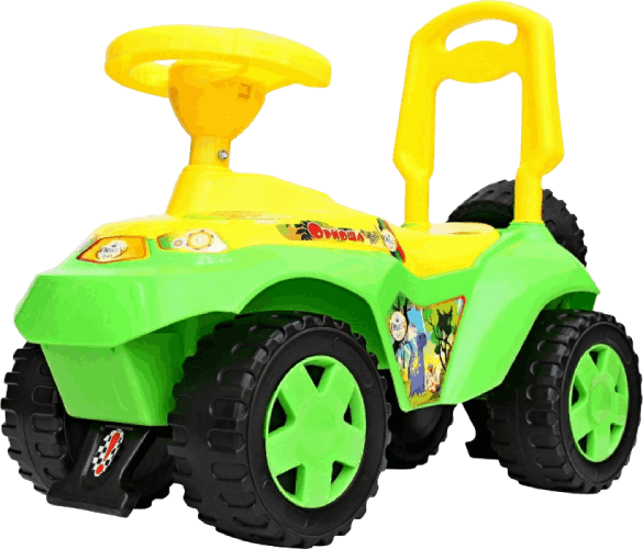 Каталка Orion Toys Ориоша с клаксоном (зелёная)