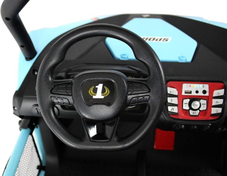 Детский электромобиль RiverToys P555PP голубой