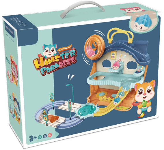 Игровой набор Fenfa "Город хомяков" Синий хомяк и дом (1619А)