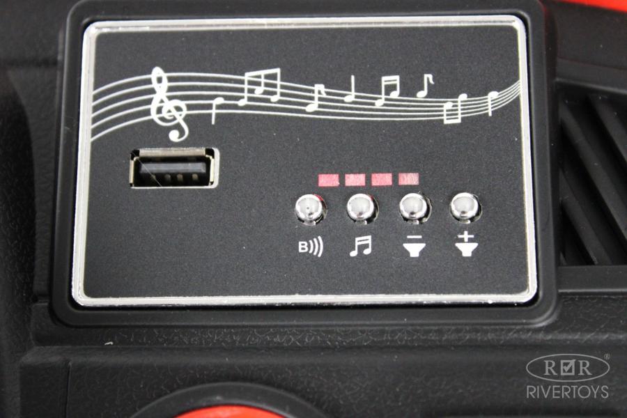 Детский электромобиль RiverToys C444CC темно-красный