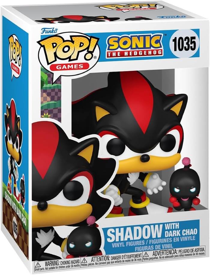 Фигурка Funko Pop! Games: Sonic The Hedgehog - Shadow with Dark Chao (1035)