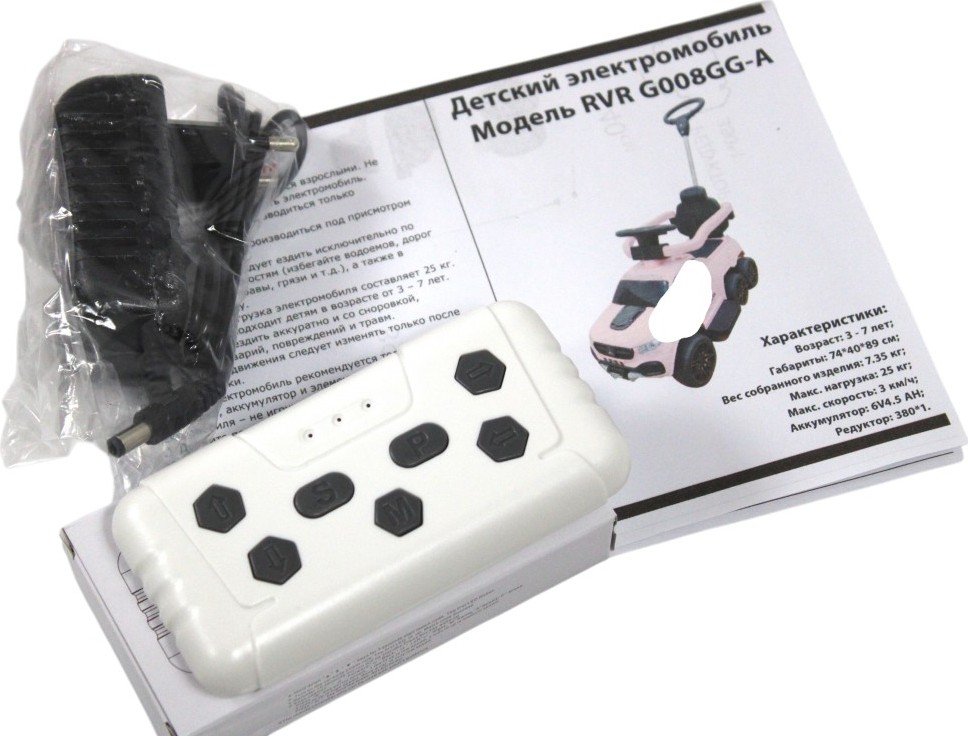 Детский толокар RiverToys (G008GG-A) (белый)