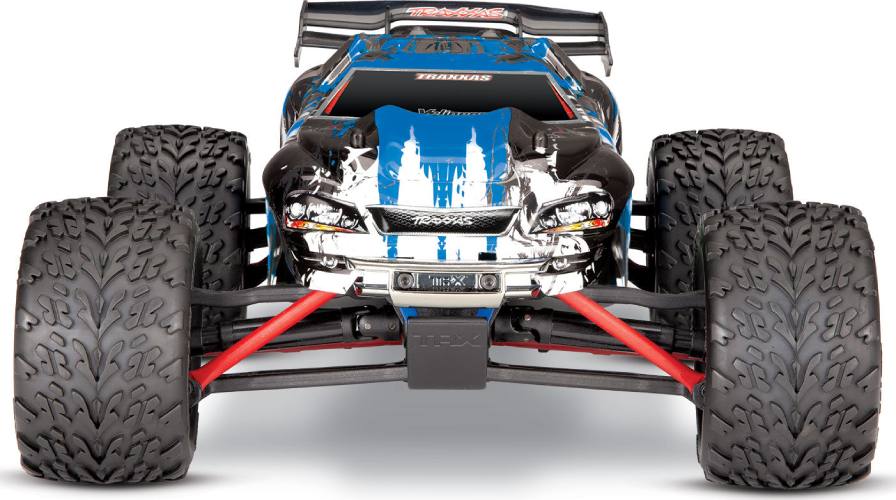 Радиоуправляемая модель трагги Traxxas E-Revo VXL TSM 4WD RTR 1к16 (TRA71076-3-BLX)