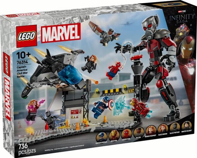 (EU) Конструктор LEGO Marvel Капитан Америка: боевик Гражданской войны (76314)