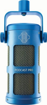 (EU) Динамический микрофон Sontronics Podcast Pro, синий, суперкардиоида, для подкастов