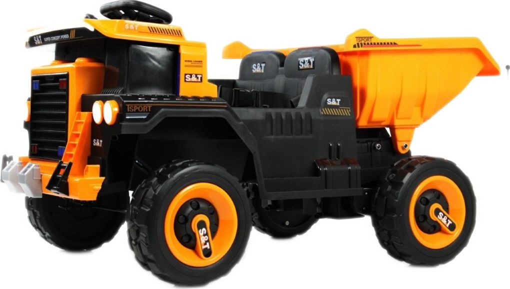 Детский электромобиль RiverToys K555PX оранжевый