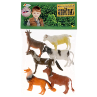 Игрушки пластизоль домашние животные 6 шт. в асс.пакет ИГРАЕМ ВМЕСТЕ в кор.8*24наб HB336-6