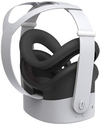 Силиконовая накладка DOBE для Qculus Quest 3S (чёрная) (TY-3871)