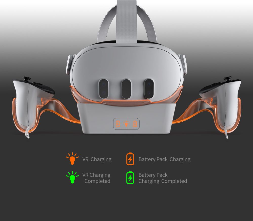 Зарядная подставка DOBE для Qculus Quest 3 (TY-3835)