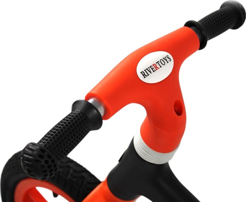 Детский беговел RiverToys (HB-001) (черный)