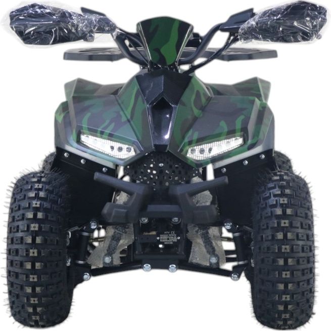 Детский электроквадроцикл RiverToys (LEON-48V-GREEN-CAMOUFLAGE) зеленый камуфляж