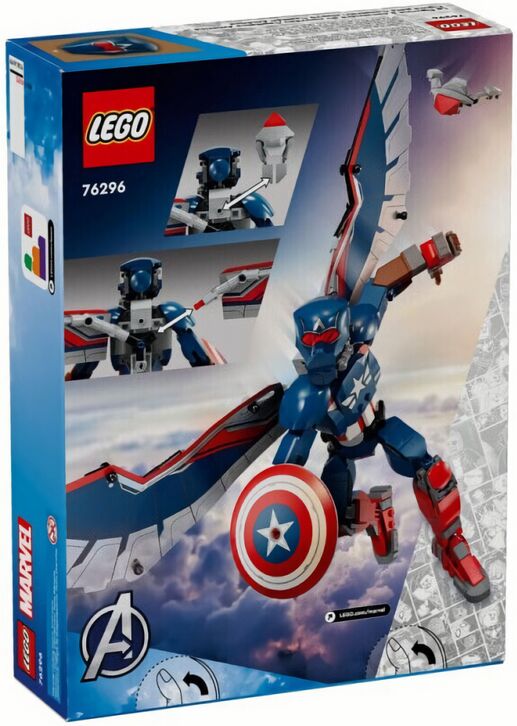 (EU) Игрушка-конструктор LEGO Marvel Новый Капитан Америка (76296)