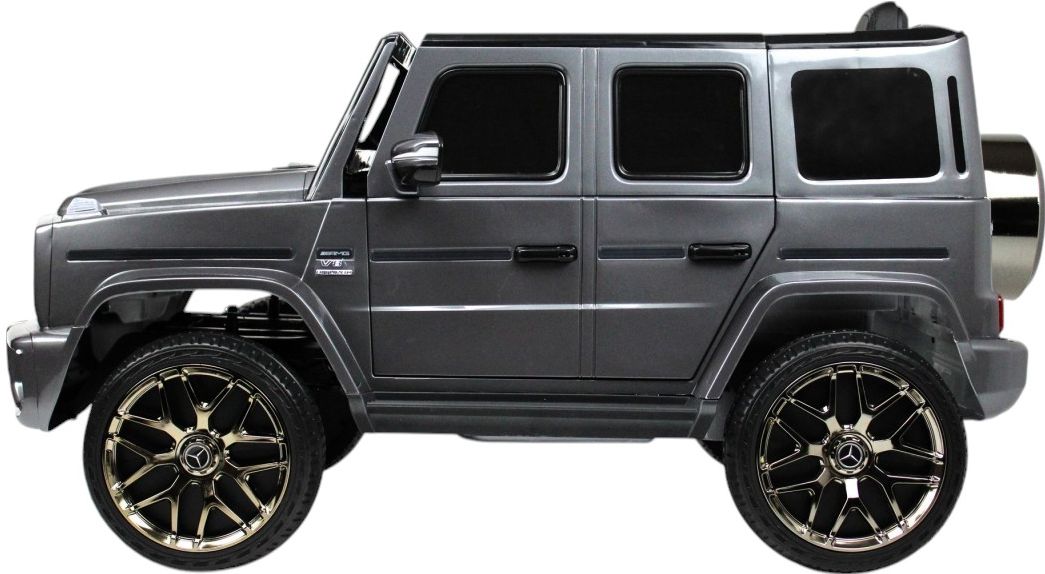 Детский электромобиль RiverToys Mercedes-Benz G63 (T999TT-SILVER-GLANEC     ) серый глянец