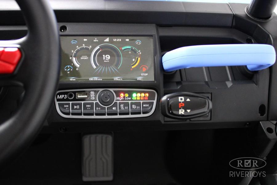 Детский электромобиль RiverToys H005HH синий