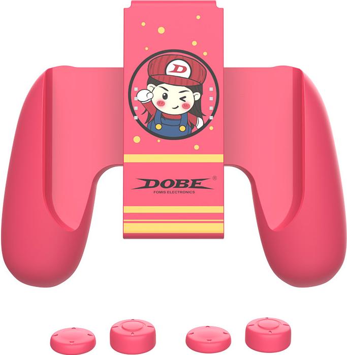 Подзаряжающий держатель DOBE для Nintendo Switch Joy-Con (красный) (iTNS-2145R)