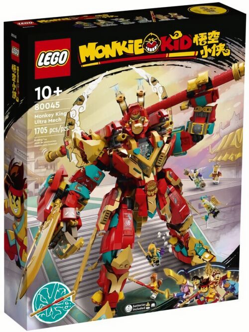 (EU) Игрушка-конструктор LEGO Monkie Kid Ультра-робот Короля обезьян (80045)