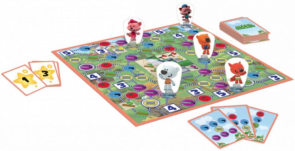 Настольная игра ZVEZDA Ми-ми-мишки Большая стройка, детская, ZV-8721