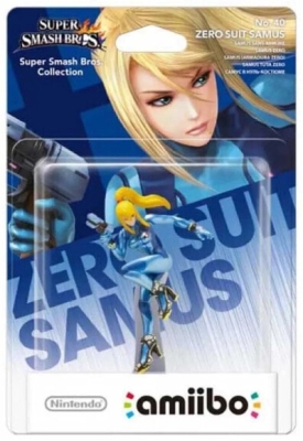 (EU) Интерактивная фигурка amiibo Самус в нуль-костюме (Super Smash Bros. Collection)