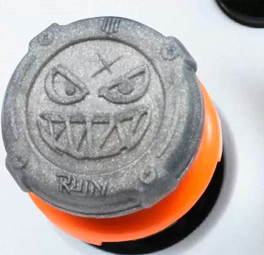 1 высокая + 1 средняя накладка на стики KontrolFreek Grips Call of Duty Black Ops Grav Slam для геймпада DualShock PS4 (серый/оранжевый)