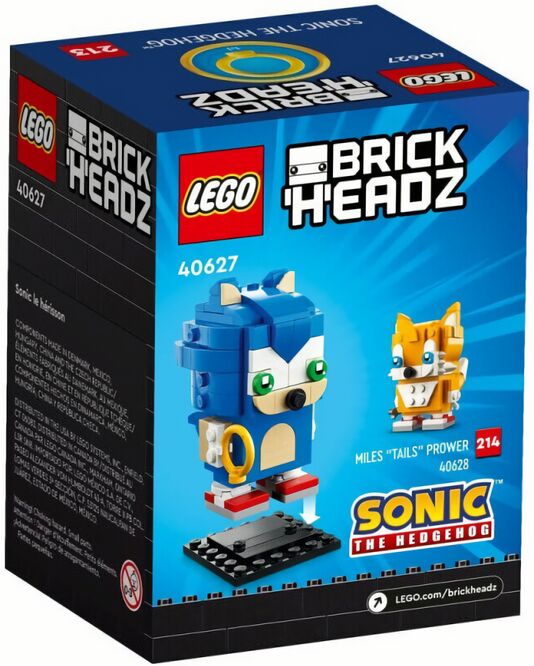 (EU) Конструктор LEGO Brick Headz Sonic the Hedgehog (40627)