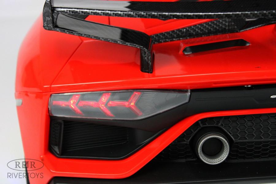 Детский электромобиль RiverToys Lamborghini Aventador SVJ (A333MP) красный