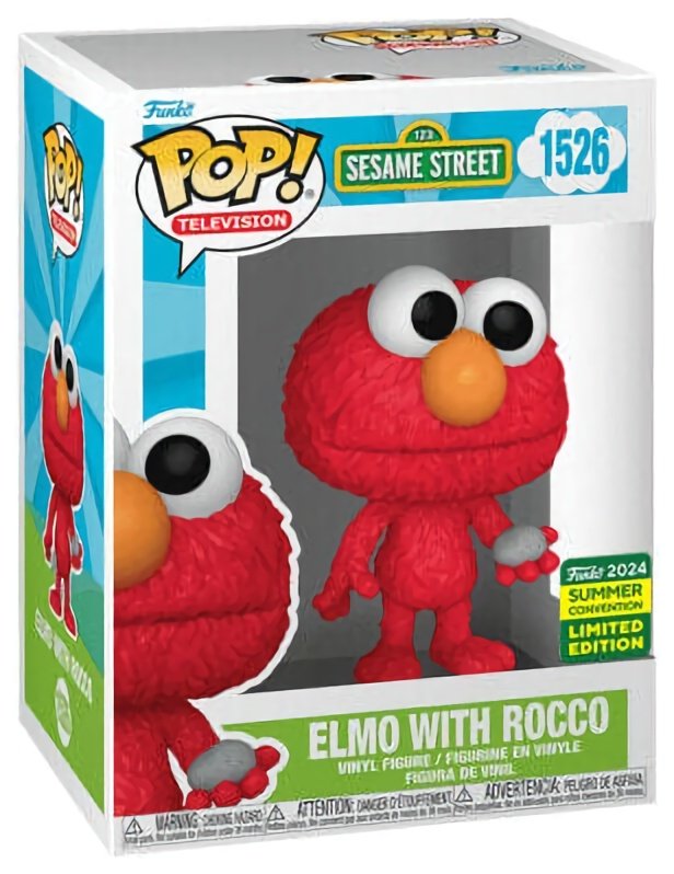 (CN) Фигурка Funko Pop! Television: Sesame Street - Elmo With Rocco (1526)