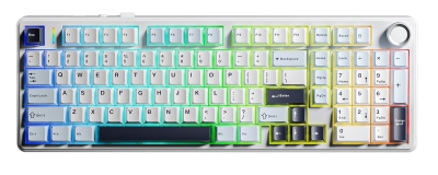 Клавиатура AULA F99Pro Star Vector свитчи, Бело-сине-пурпурная