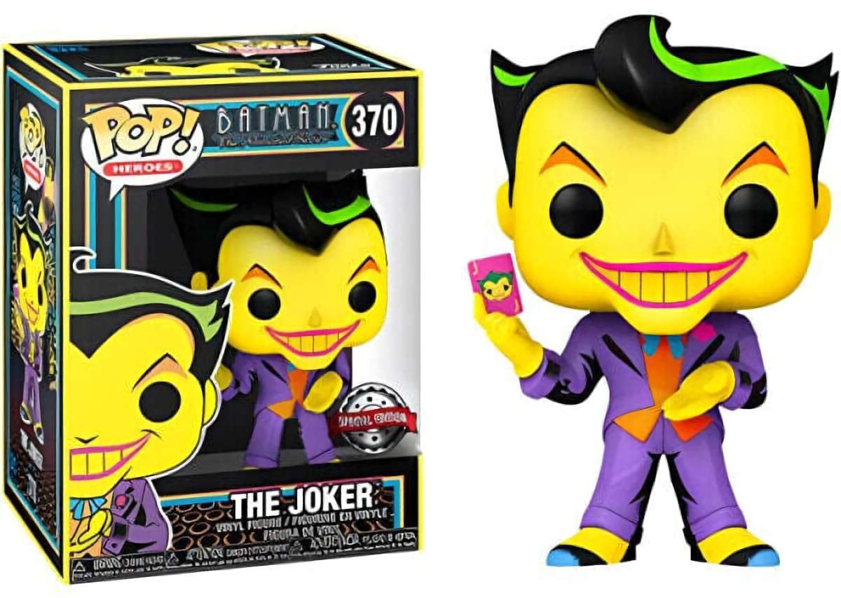 (CN) Фигурка Funko Pop! Heroes: Batman The Animated Series - Joker (370) (Blacklight)