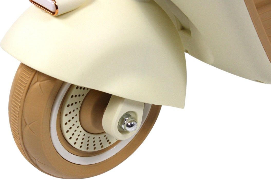 Детский электроскутер RiverToys (K444PX-A-BEIGE) бежевый