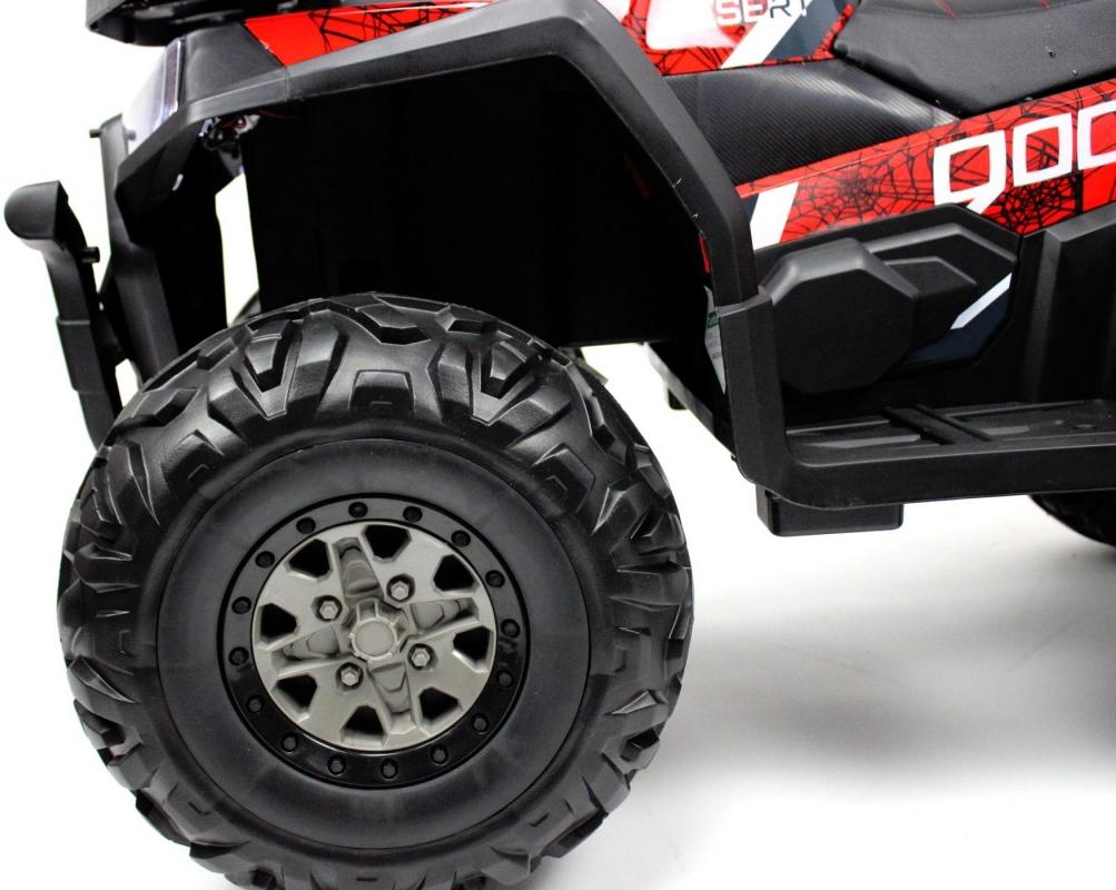 Детский электроквадроцикл RiverToys H999HH красный Spider
