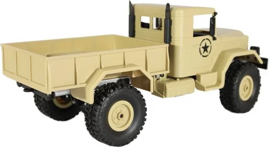 Радиоуправляемая модель MN Model военный грузовик MN-35Y 4WD (1к16) песочный (MN-35Y)