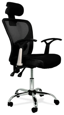 (EU) Офисное кресло FURNITURE STYLE Carla, Чёрное