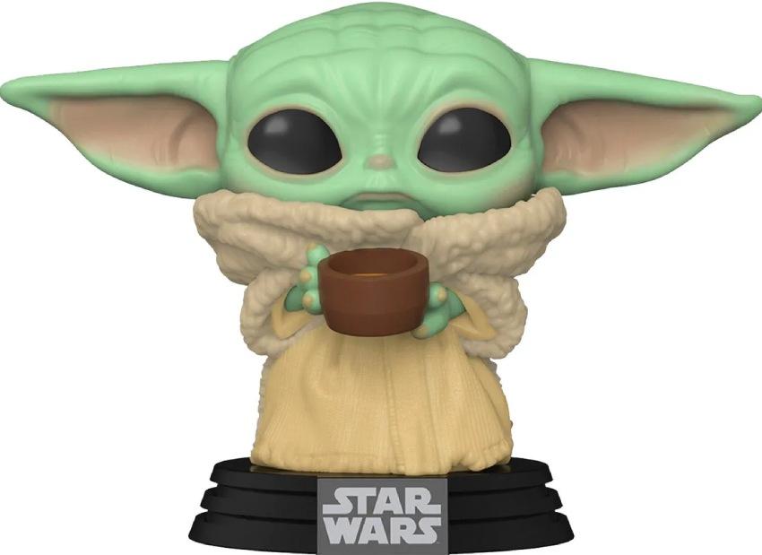 Фигурка Funko POP! Bobble: Star Wars: Mandalorian: The Child with cup (49933)