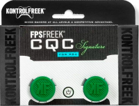 2 низкие накладки на стики KontrolFreek Grips FPS Freek CQC Signature для геймпада DualShock PS4 (зелёный)