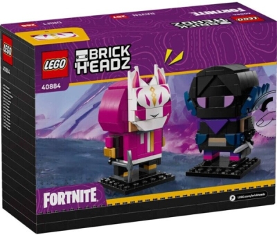 (EU) Конструктор LEGO BrickHeadz Fortnite Фигурки Ронин и Ворон (40884)