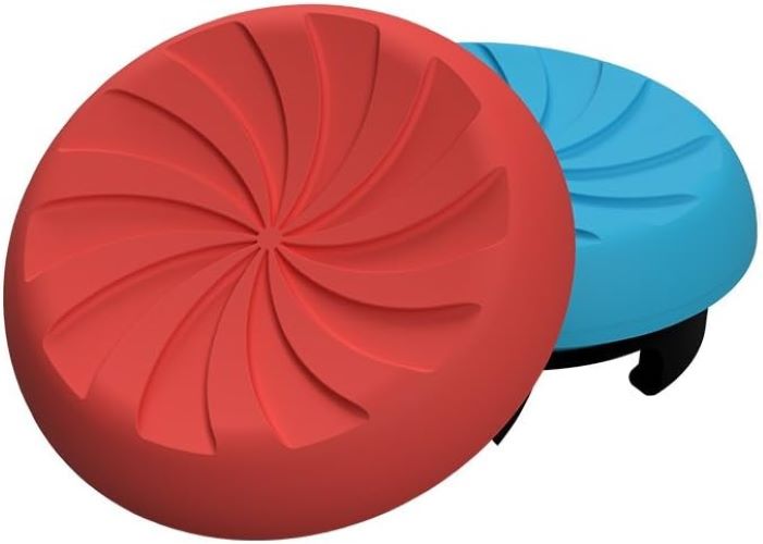 2 средние накладки на стики KontrolFreek Turbo для Nintendo Switch (красный/синий)